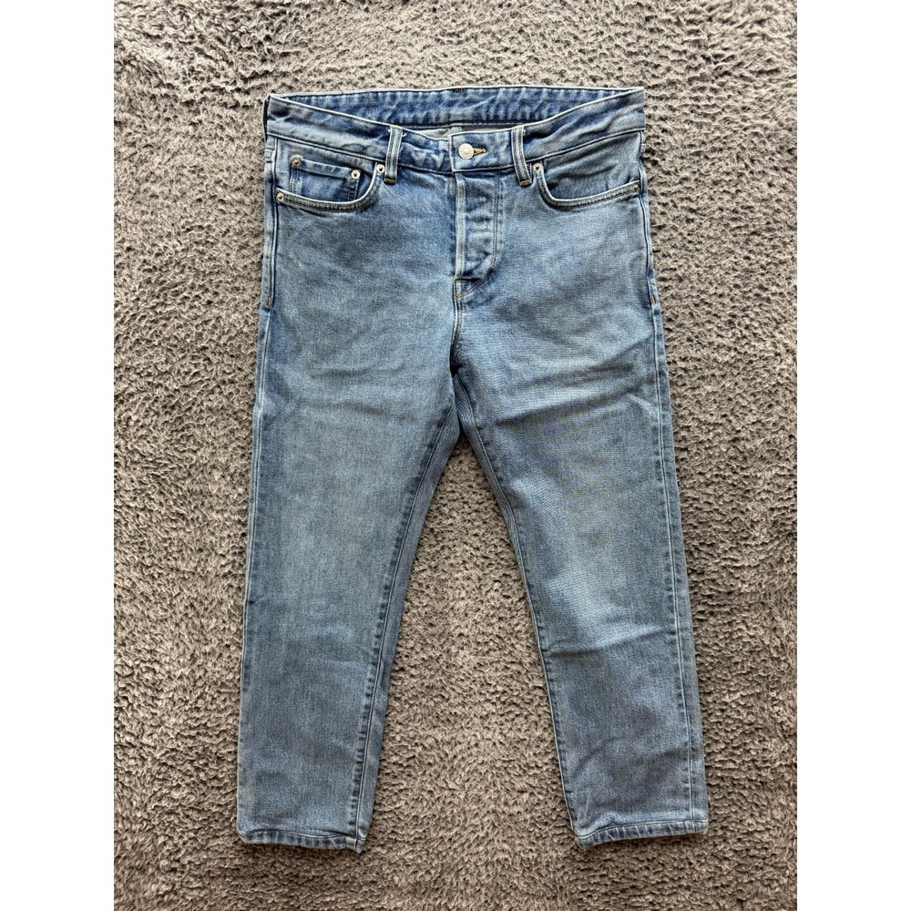 Buck Mason Maverick Slim Double Dipped Denim Jeans Blue Mens Size 31 x 26